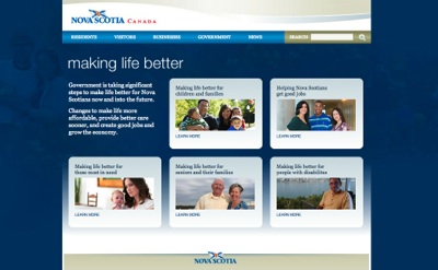 Screenshot of Making Life Better website